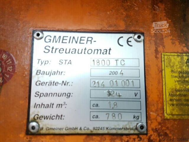 Speciallastbil  STA 1800 TC Gmeiner Streuautomat STA 1800 TC mit Hydraulikantrieb