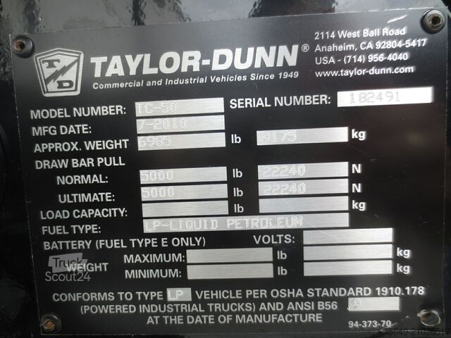 Customized van Tiger TC-50  TC 50, Zugmaschine