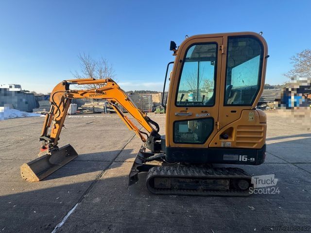 Mini-pelle HYUNDAI 16-9 Löffel Packet mit Abruchhammer