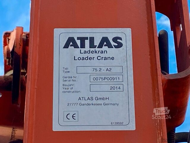 Camion-benne tricar MAN TGS 18.320 4x4 Atlas 75.2A2*Funk*Kommunalplatte
