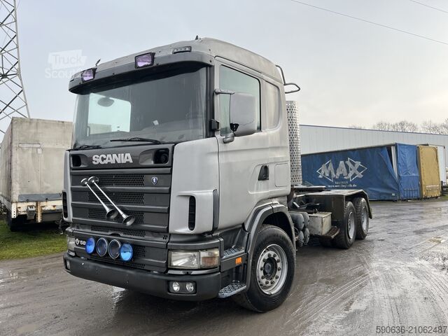 Standard tractor unit Scania 164 580, V8, 6x4, Full Steel, Klima,