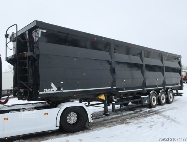 Напівпричіп-самоскид Stas S300CX Ferrostar Steel 86m³ 2x Liftachse