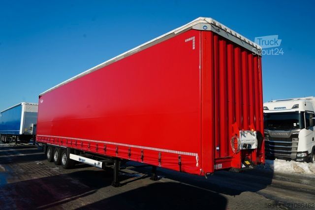 Ανοιχτό ημιρυμουλκούμενο με μουσαμά KRONE FIRANKA / MEGA / 2x O? PODNOSZONA /  DACH PODNOS