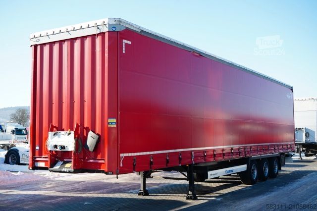 Ανοιχτό ημιρυμουλκούμενο με μουσαμά KRONE FIRANKA / MEGA / 2x O? PODNOSZONA /  DACH PODNOS