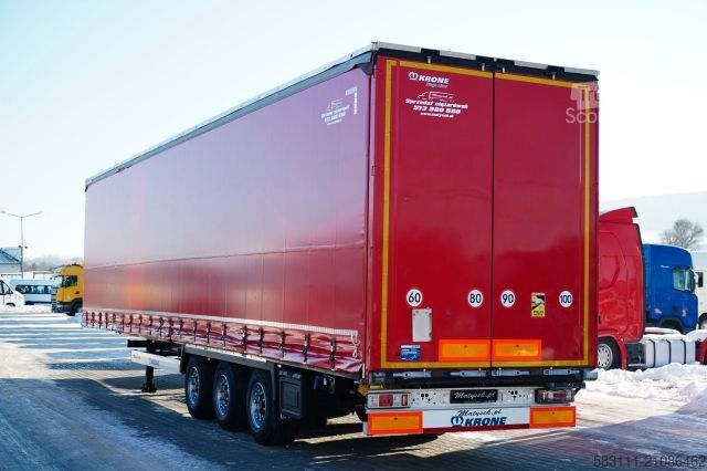 Ανοιχτό ημιρυμουλκούμενο με μουσαμά KRONE FIRANKA / MEGA / 2x O? PODNOSZONA /  DACH PODNOS