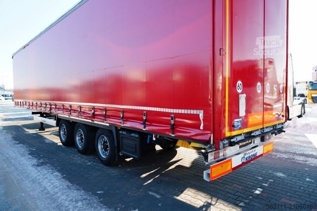 Ανοιχτό ημιρυμουλκούμενο με μουσαμά KRONE FIRANKA / MEGA / 2x O? PODNOSZONA /  DACH PODNOS