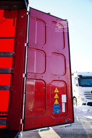 Ανοιχτό ημιρυμουλκούμενο με μουσαμά KRONE FIRANKA / MEGA / 2x O? PODNOSZONA /  DACH PODNOS