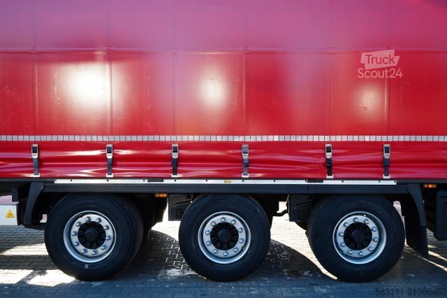 Ανοιχτό ημιρυμουλκούμενο με μουσαμά KRONE FIRANKA / MEGA / 2x O? PODNOSZONA /  DACH PODNOS