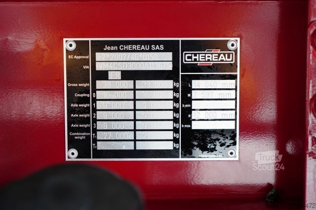 Reefer semitrailer CHEREAU CH?ODNIA / CARRIER VECTOR 1950 MT / MULTITEMPERA