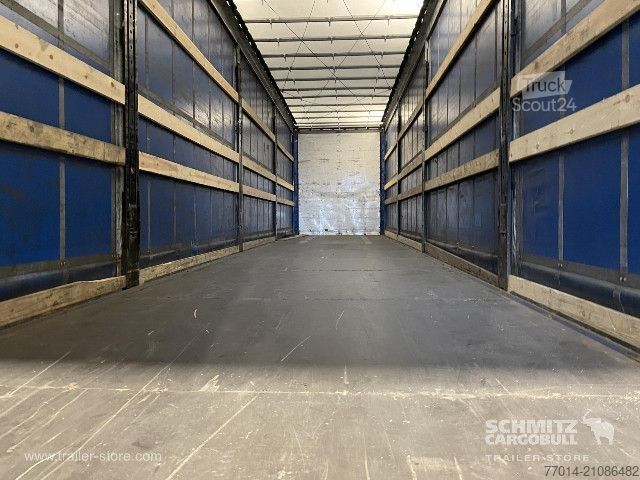 Open semitrailer with tarp Berger Curtainsider Mega