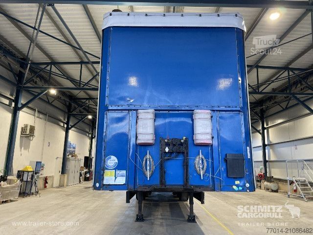 Open semitrailer with tarp Berger Curtainsider Mega