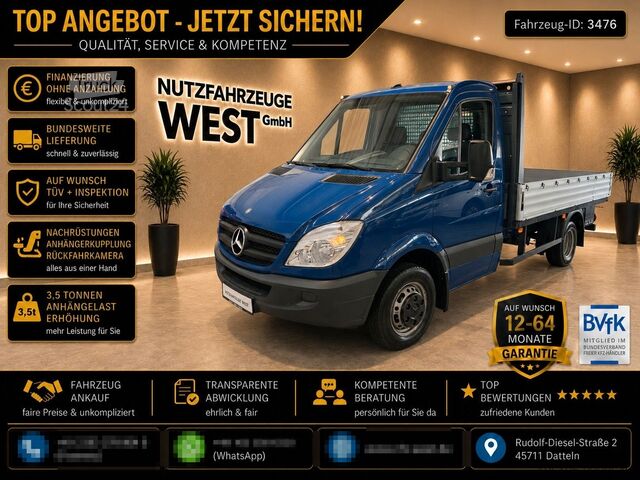 Fourgon pick-up MERCEDES-BENZ Sprinter 513/516 CDI Maxi Pritsche*Garantie*