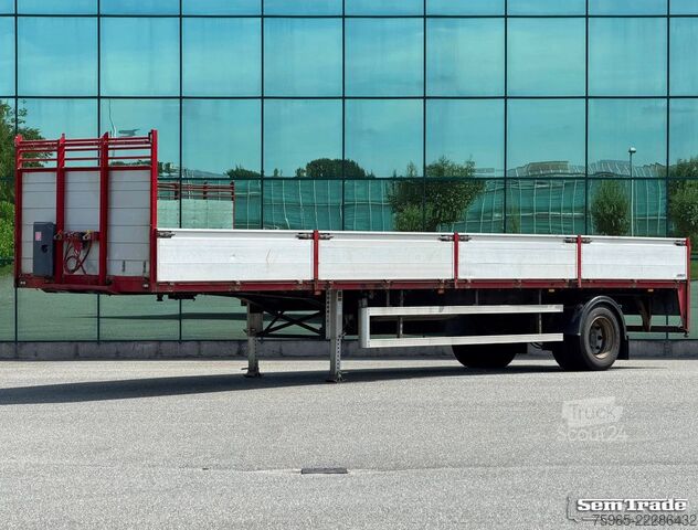 Semiremorcă deschisă  Draco TXA 122 STUURAS 1045x249 CM BINNEN KLEPPEN