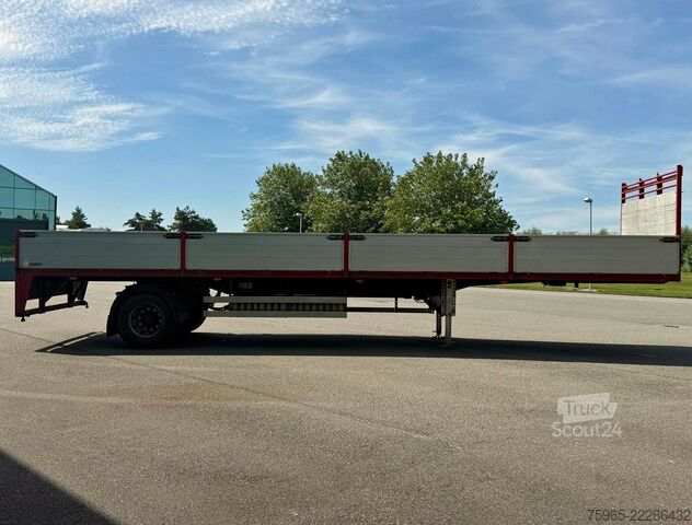 Semiremorcă deschisă  Draco TXA 122 STUURAS 1045x249 CM BINNEN KLEPPEN