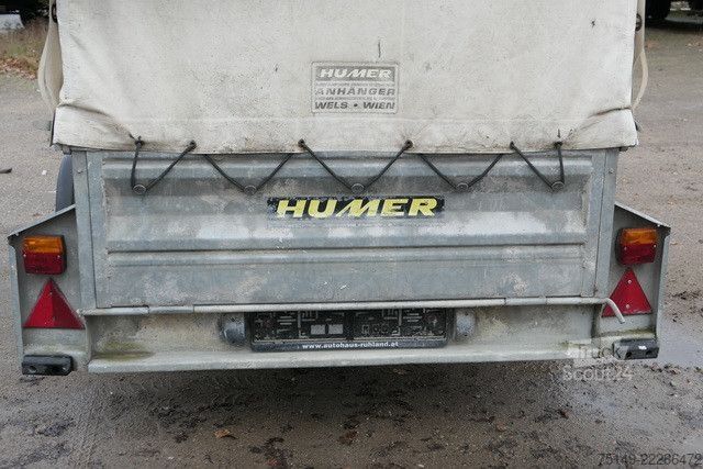 Autotrailer HUMER SOK, Verzinkt, Plane/Spriegel, 530kg NL,1-Achser