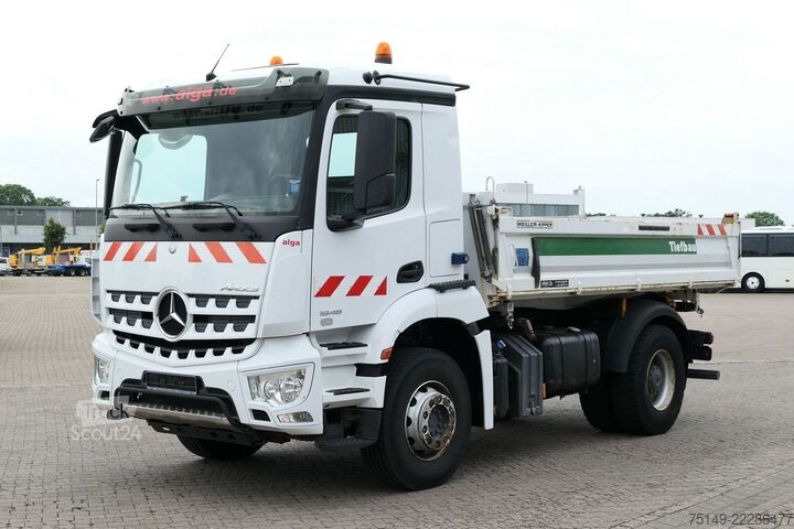 Tresidig tipplastbil MERCEDES-BENZ 1846 K Arocs 4x2, Meiller, Klima, Hydr., AHK