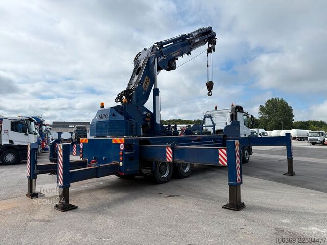 Kravas automašīnai uzstādīts celtnis MERCEDES-BENZ Arocs 4153 8x4 Crane / Grua MPG 220 TM7 Winch