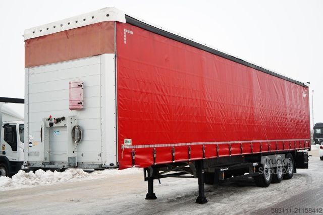 Atvira puspriekabė su tentu SCHMITZ CARGOBULL FIRANKA / STANDARD / PLANDEKA ZBROJONA 