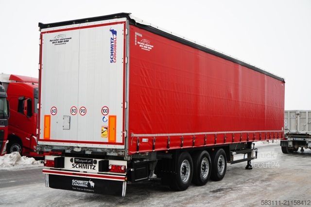 Atvira puspriekabė su tentu SCHMITZ CARGOBULL FIRANKA / STANDARD / PLANDEKA ZBROJONA 