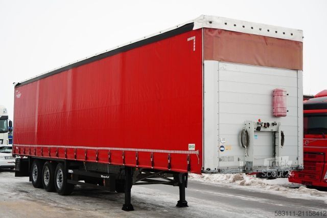 Atvira puspriekabė su tentu SCHMITZ CARGOBULL FIRANKA / STANDARD / PLANDEKA ZBROJONA 