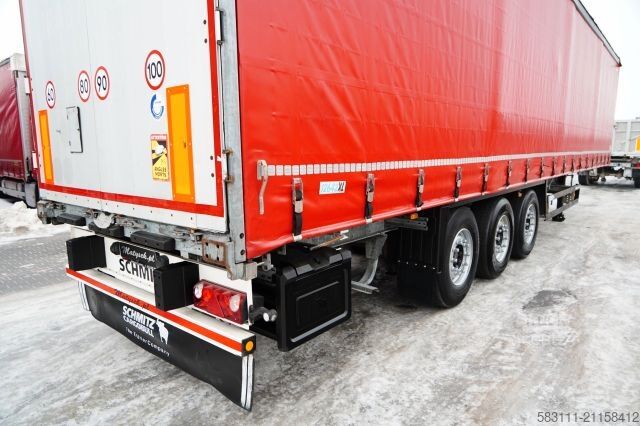Atvira puspriekabė su tentu SCHMITZ CARGOBULL FIRANKA / STANDARD / PLANDEKA ZBROJONA 
