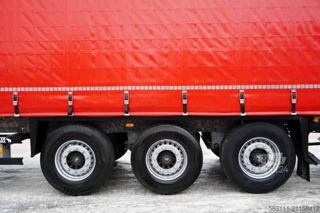 Atvira puspriekabė su tentu SCHMITZ CARGOBULL FIRANKA / STANDARD / PLANDEKA ZBROJONA 