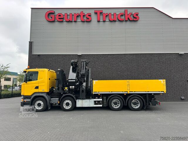 Kranbil Scania G450 8X4 BAKWAGEN + PALFINGER PK 110002 = JIB P...
