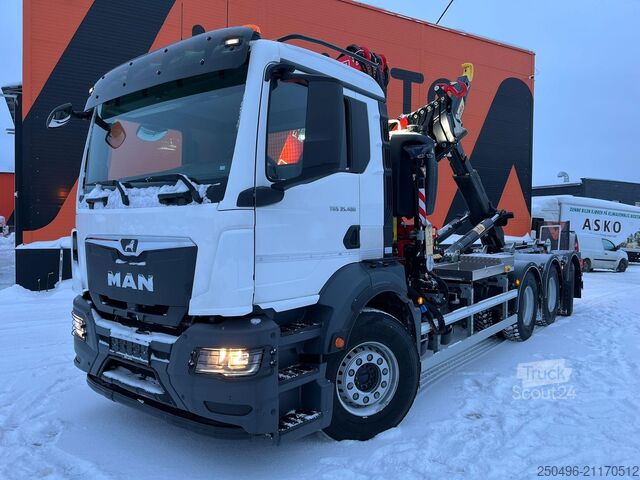 Öppen kropp MAN TGS 35.480 8x4*4 FASSI F275 / HYVALIFT 26 ton /...