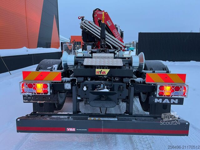 Öppen kropp MAN TGS 35.480 8x4*4 FASSI F275 / HYVALIFT 26 ton /...