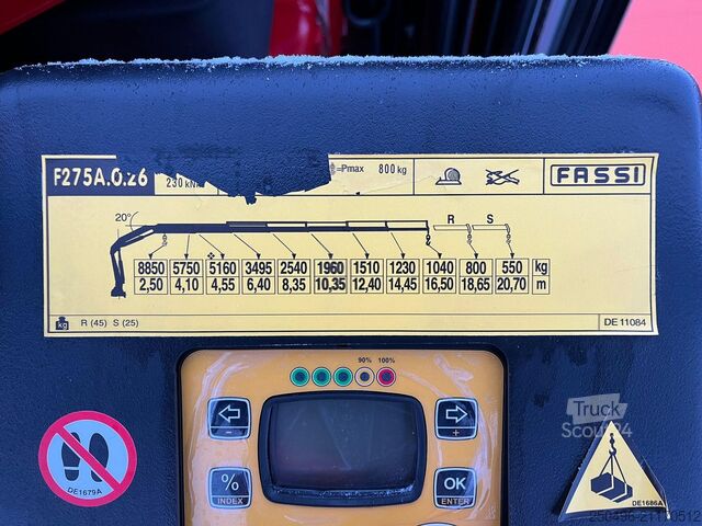 Öppen kropp MAN TGS 35.480 8x4*4 FASSI F275 / HYVALIFT 26 ton /...