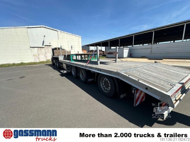 Tieflader-Sattelauflieger  Göbel LPRS 24, 3-A-Tieflader, 1-A-liftbar,  mit