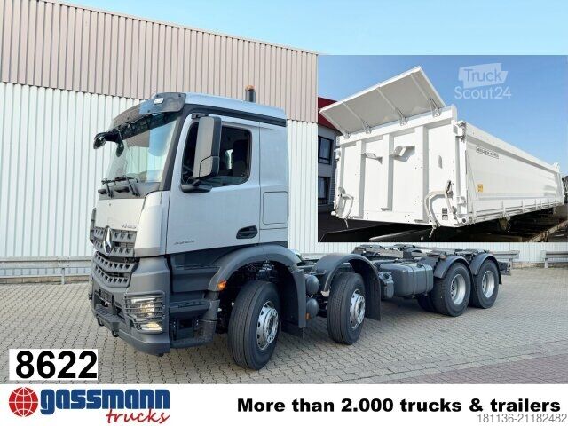 Autocarro ribaltabile Mercedes-Benz Arocs 3253 L 8x4/4, MultimediaCockpit, Navi,