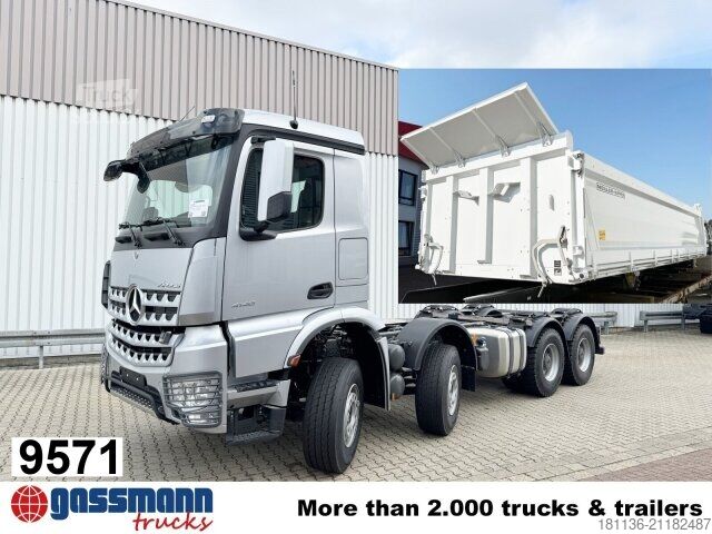 Kipper LKW Mercedes-Benz Arocs 4148 K 8x4/4, Turbo-Retarder-Kupplung,