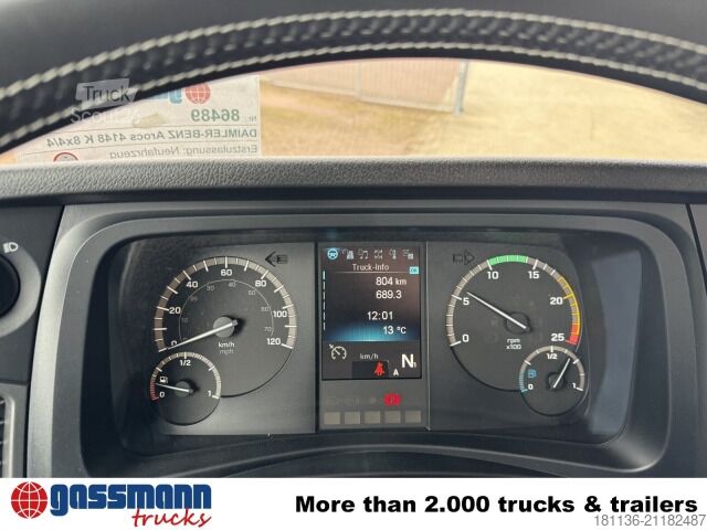 Kipper LKW Mercedes-Benz Arocs 4148 K 8x4/4, Turbo-Retarder-Kupplung,