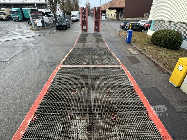 Tieflader-Sattelauflieger Rapmen Hubbett Meusburger MTS-3 hydr.klapp-Rampen Hebebett Lenkach