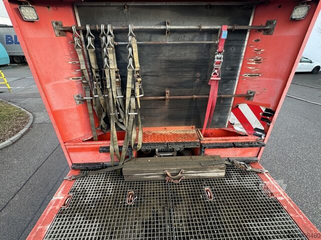 Tieflader-Sattelauflieger Rapmen Hubbett Meusburger MTS-3 hydr.klapp-Rampen Hebebett Lenkach