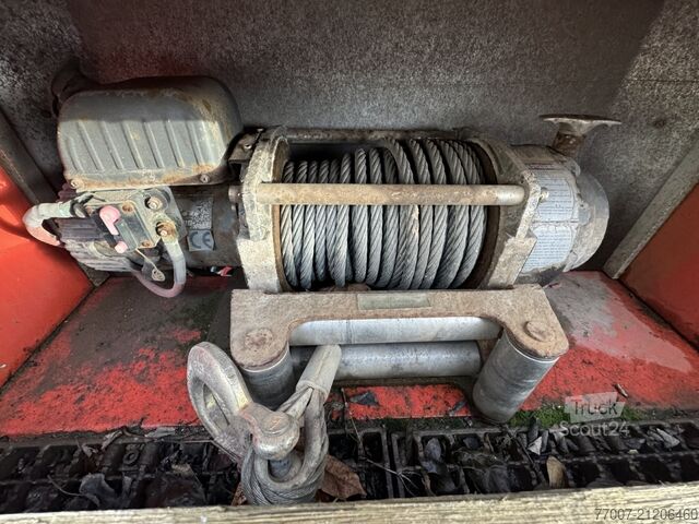 Tieflader-Sattelauflieger Rapmen Hubbett Meusburger MTS-3 hydr.klapp-Rampen Hebebett Lenkach