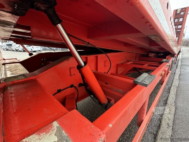 Tieflader-Sattelauflieger Rapmen Hubbett Meusburger MTS-3 hydr.klapp-Rampen Hebebett Lenkach