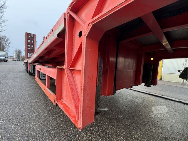 Tieflader-Sattelauflieger Rapmen Hubbett Meusburger MTS-3 hydr.klapp-Rampen Hebebett Lenkach