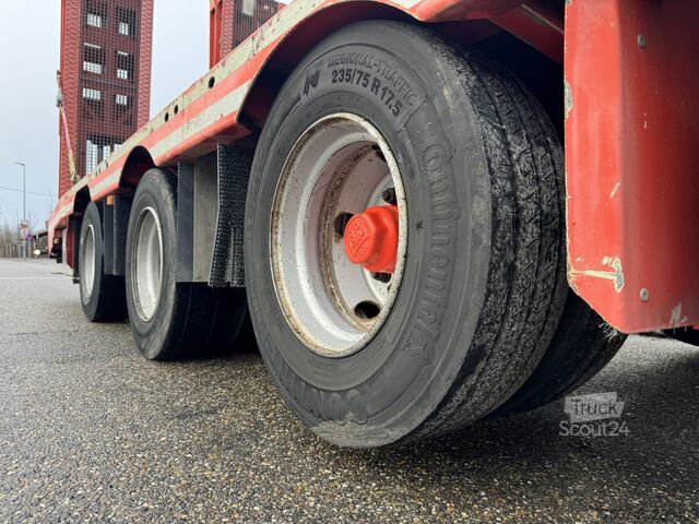 Tieflader-Sattelauflieger Rapmen Hubbett Meusburger MTS-3 hydr.klapp-Rampen Hebebett Lenkach