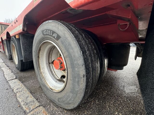 Tieflader-Sattelauflieger Rapmen Hubbett Meusburger MTS-3 hydr.klapp-Rampen Hebebett Lenkach