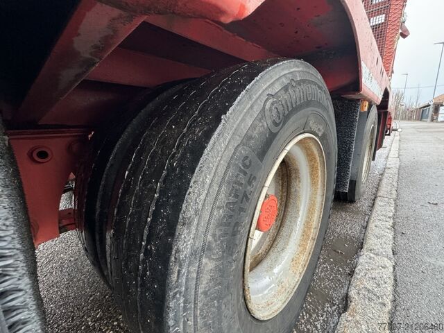 Tieflader-Sattelauflieger Rapmen Hubbett Meusburger MTS-3 hydr.klapp-Rampen Hebebett Lenkach