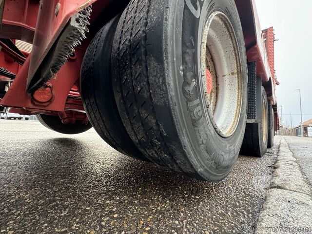 Tieflader-Sattelauflieger Rapmen Hubbett Meusburger MTS-3 hydr.klapp-Rampen Hebebett Lenkach