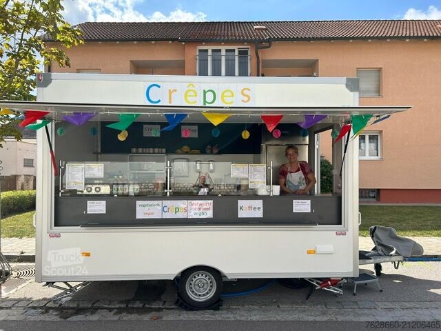 Imbissanhänger für Crepes-Verkauf  VKE 370 Kubus-Line