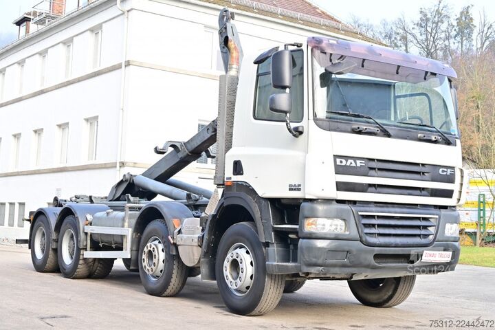 Hákový nosič kontejnerů Daf CF85.410  8x4 E5 Blatt Blatt AHK Vorbereitung