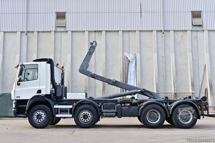 Hákový nosič kontejnerů Daf CF85.410  8x4 E5 Blatt Blatt AHK Vorbereitung