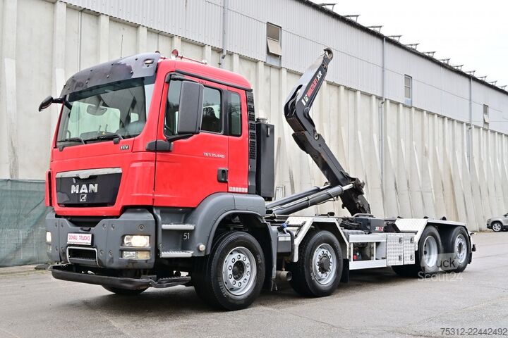 Hákový nosič kontejnerů MAN TGS35.440  E5 Allrad Hydrodrive 8x2 4 Lift Lenk