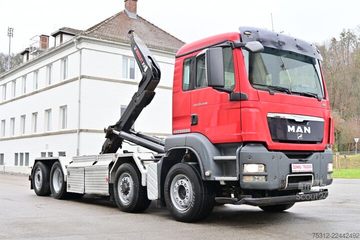Hákový nosič kontejnerů MAN TGS35.440  E5 Allrad Hydrodrive 8x2 4 Lift Lenk