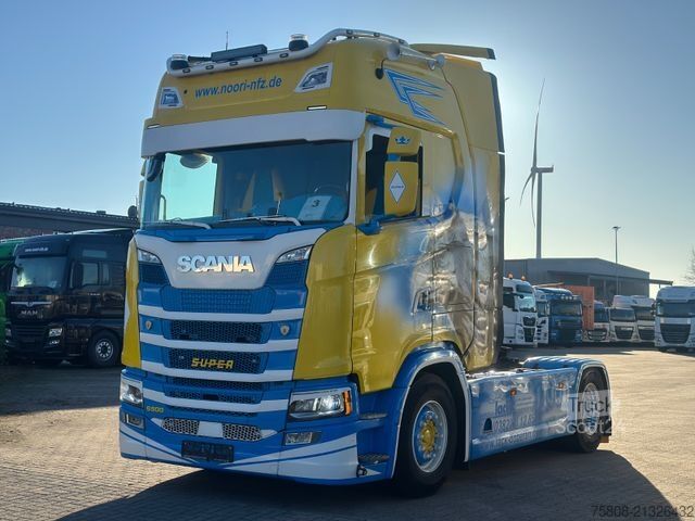 Standardowy ciągnik siodłowy SCANIA S500 Xenon Retarder Standklima LED ACC
