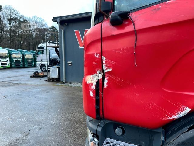 Camion pour bétail SCANIA G380 BL 4x2 1.Stock Menke-Janzen Viehw. *UNFALL*